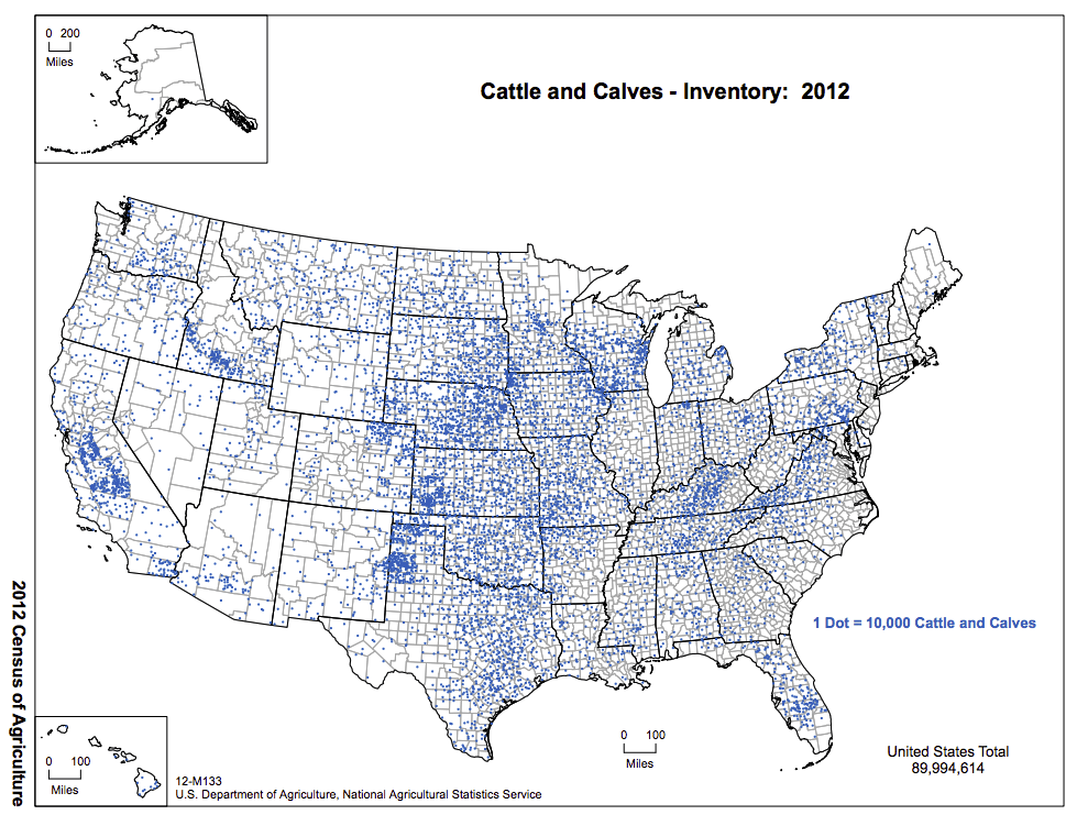 USDA Livestock Maps Business Insider